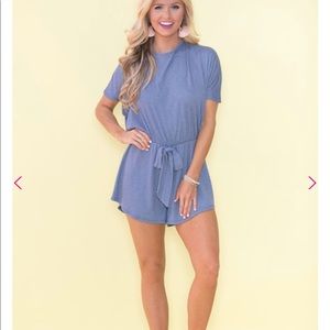 Pinklily romper blue